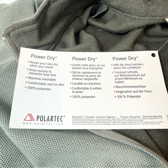 LL Bean Women’s Quarter Zip Polartec Power Dry Thermal Top - Picture 11 of 13